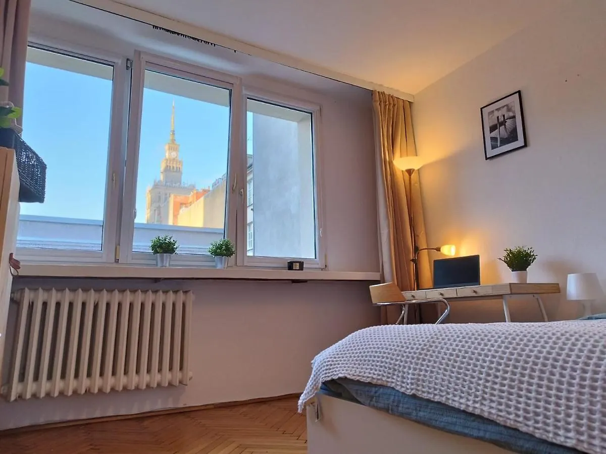 وارسو Super Central Flat With Balcony And View Of The Palace -50M From Marriott Hotel