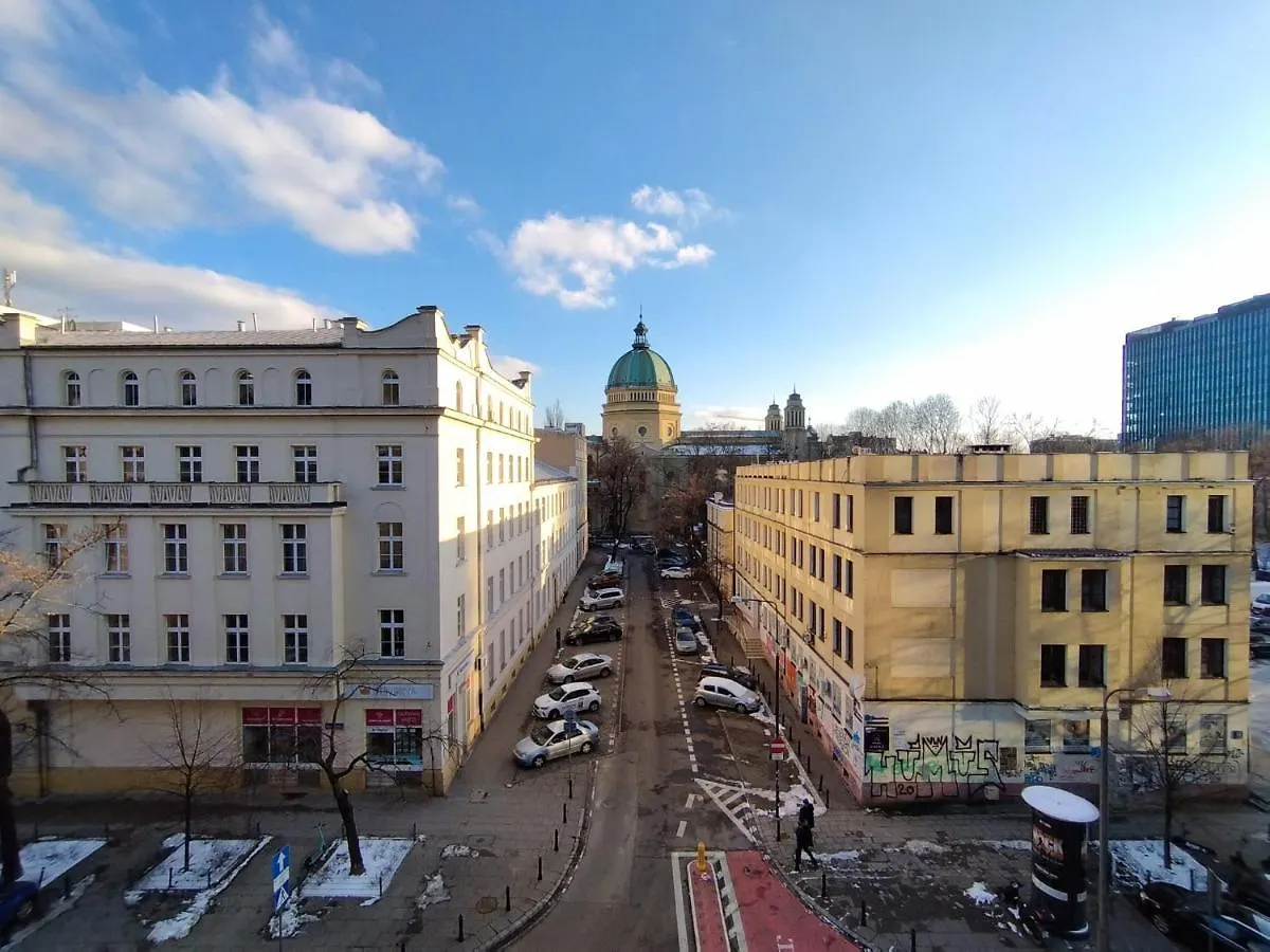 وارسو Super Central Flat With Balcony And View Of The Palace -50M From Marriott Hotel شقة